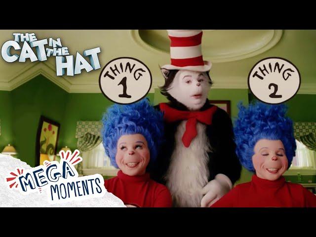 Meet Thing 1 & Thing 2‍️‍️ | Dr. Seuss' the Cat in the Hat | Movie Moments | Mega Moments