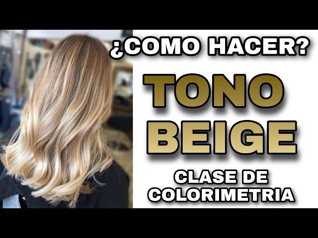 Mechas y decoloracion en TONOS BEIGE tips y fórmulas