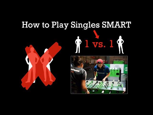 Foosball Tutorial - How To Play Singles SMART - 5 Steps | #strategysunday with Linh