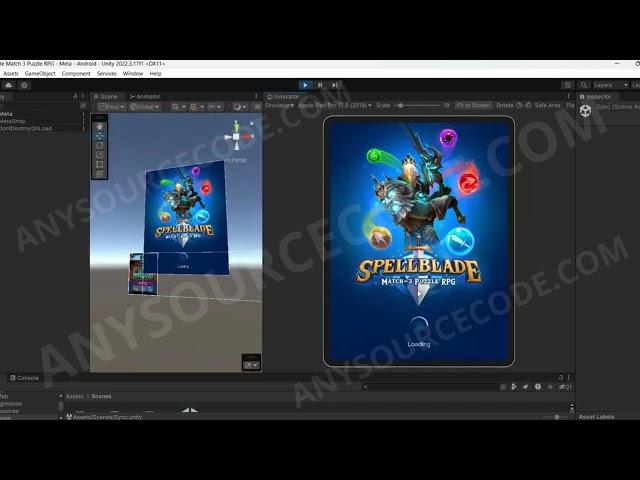 Spellblade: Match-3 Puzzle RPG Unity Game Source Code #unity #unity3d #unitydev #unitydeveloper