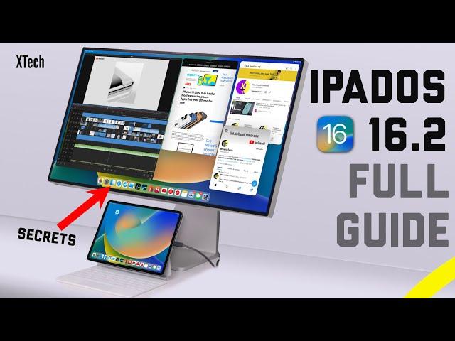 iPadOS 16.2 Stage Manager with Full Monitor Support - FULL GUIDE & How to use it like a PRO!