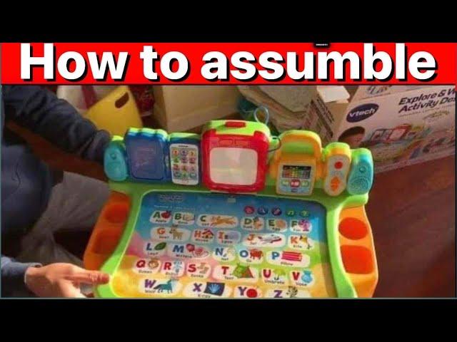 Touch and learn Activity Desk Deluxe from Vtech |  unBoxing | how to assemble