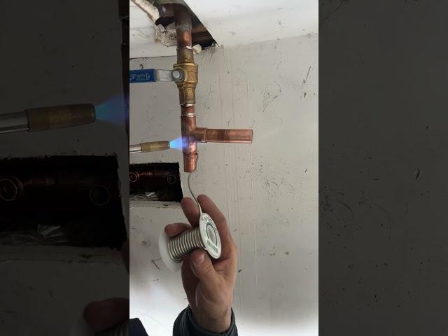 Quick solder for a new electric water heater