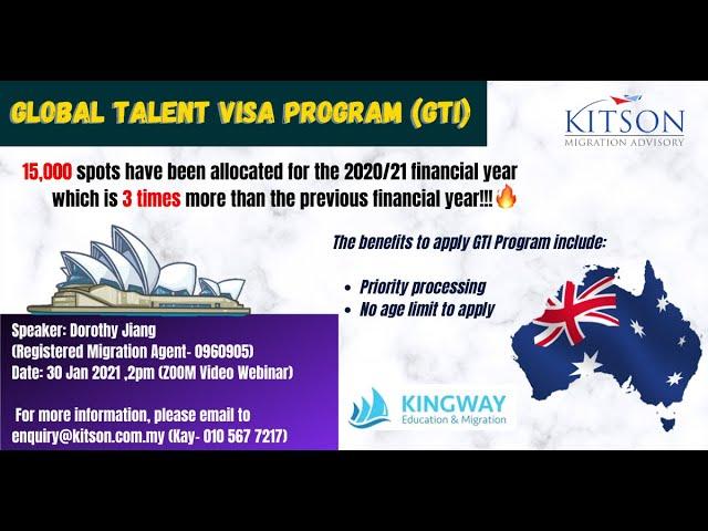 Glabal Talent Visa Program (GTI) by Dato Michael Yong, Kitson Migration Advisory