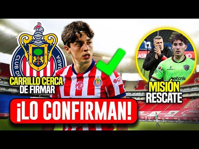 ÚLTIMA HORA CHIVAS! CONFIRMAN JORDAN CARRILLO CERCA DE SER REFUERZO DE CHIVAS