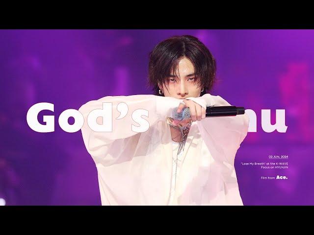 240602 K-WAVE - 신메뉴 God's Menu | Stray Kids HYUNJIN fancam 현진 직캠