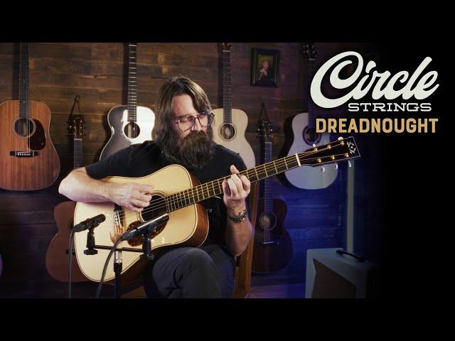 Circle Strings Dreadnought   German Spruce & Koa Demo with Matt Chulka