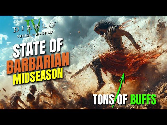 TON OF BARB BUFFS & State of Barbarian Midseason Diablo 4