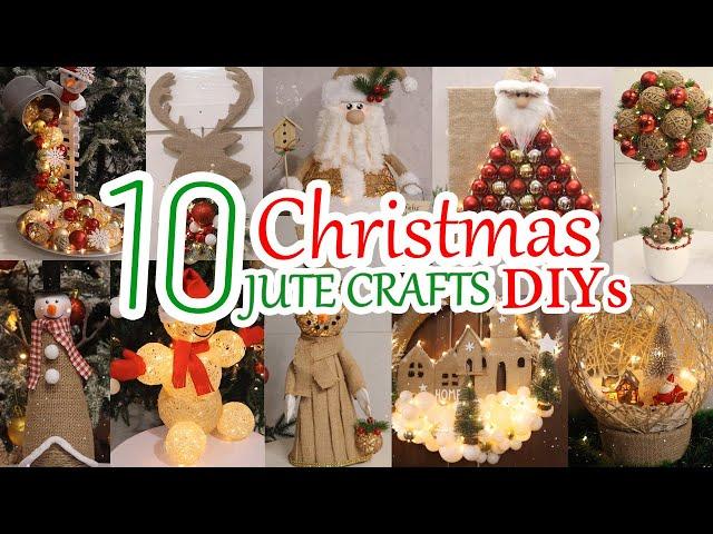 10 Cheap & Beautiful DIY Jute Christmas Decorations Ideas at Home 2024