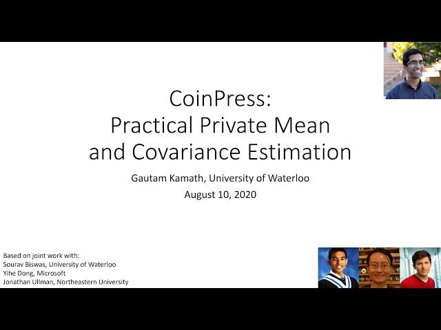 CoinPress: Practical Private Mean and Covariance Estimation