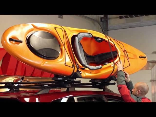 Yakima JayLow J-Style Kayak Carrier Installation and Feature Demonstration