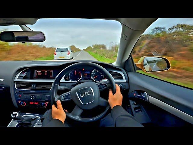 Cutting Up Audi A5 3.0 TDI V6 Manual Quattro Diesel Coupe POV Drive