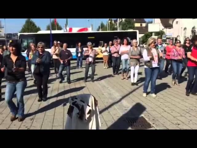 Flashmob in Wil SG v. 11.09.2015