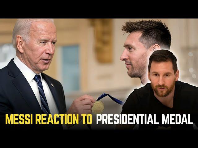 Lionel Messi was awarded the Presidential Medal of Freedom | First Male Foolballer