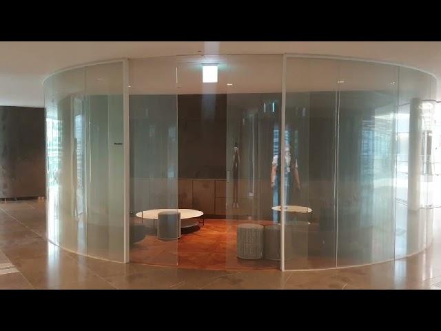 [ Vitswell ] Smart Film, PDLC film, Smart Glass, 매직글라스, 스마트 글라스 , 라운드 자동문