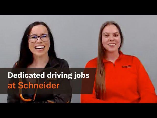 Dedicated driving jobs at Schneider