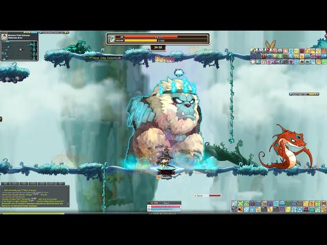 [Maplestory GMS Reboot] 280 Fire/Poison Mage Monster Park Extreme Solo