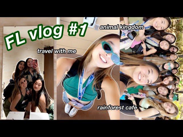 travel with me to ORLANDO, rainforest cafe, & animal kingdom | FL vlog #1