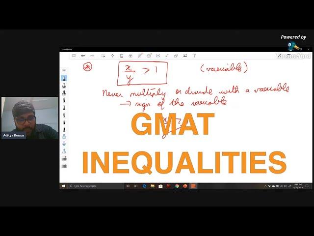 Crushing GMAT inequalities in 1 video - Live with Aditya Kumar