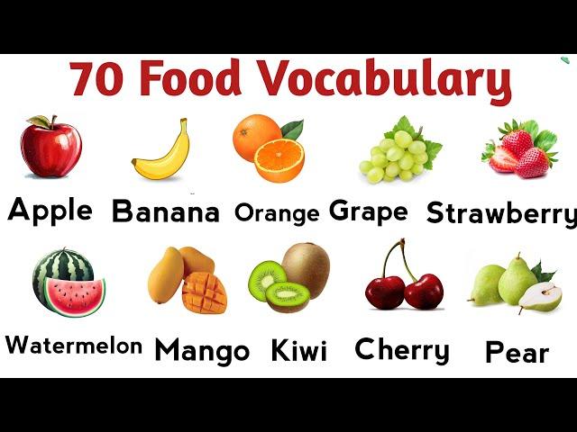 70 Food Vocabulary In English With Pictures  | Common Food Name  | Food Vocabulary