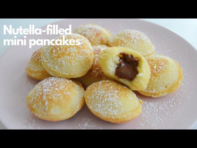 EASY NUTELLA-FILLED MINI PANCAKES