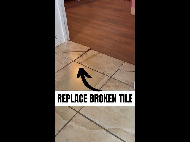 How To Replace Broken Tiles || Simple First Time Guide