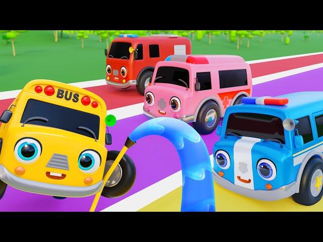 Car Wash Song - Wheels on the Bus - Finger Family | Nursery Rhymes & Kids Songs - Baby Car Songs TV