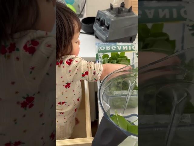 스무디 만들어주는 딸램🩷 #momlife #dadlife #국제커플 #국제부부 #육아 #미국생활
