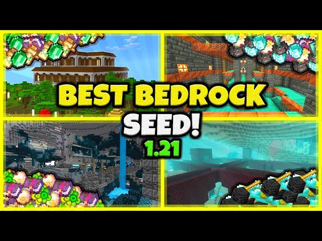 BEST SEED EVER!! In Minecraft Bedrock 1.21!