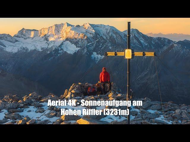 4k Aerial - Eine Nacht am Hohen Riffler (3231m)