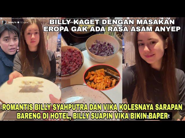 Romantis Billy Syahputra Suapin Vika Kolesnaya di Hotel Saat Sarapan, Billy Masih Gak Bisa Makan Ero