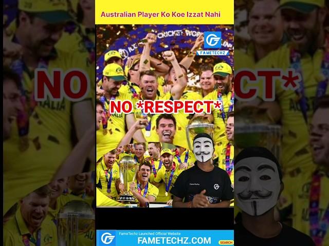 No Respect No Welcome of Australian Player after Winning World Cup #fametechz #shorts