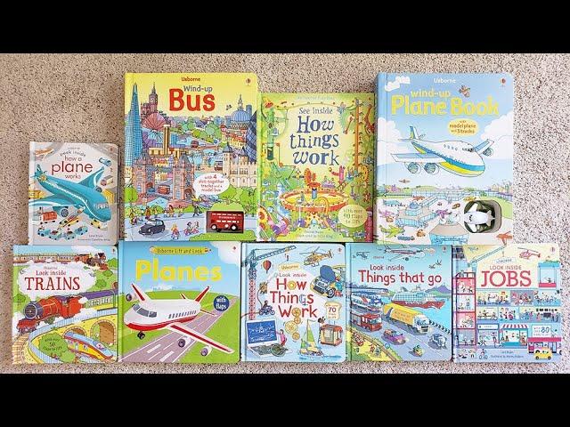 Usborne Plane, Train, How Things Work, Things That Go, Jobs, Peek Inside a Plane, Look Inside Trains