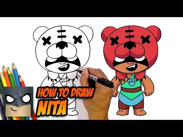 How to Draw Brawl Stars | NITA | Step-by-Step Tutorial