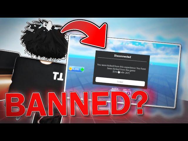 I GOT BANNED IN ROBLOX BLADE BALL...