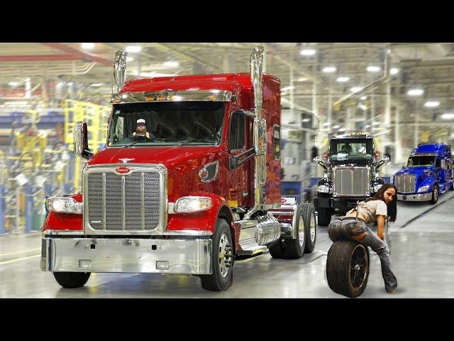 Inside US Peterbilt Truck FactoryProducing Giant Trcuks [Manufacturing processs] Assembly line