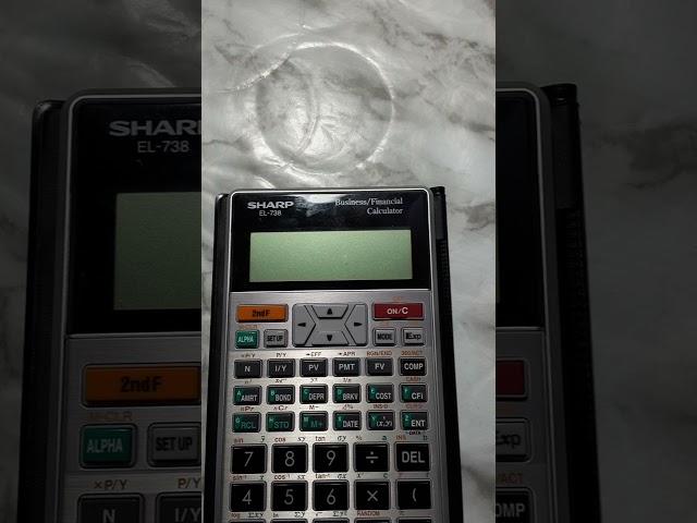 How to set decimal places - Sharp EL 738 Calculator.