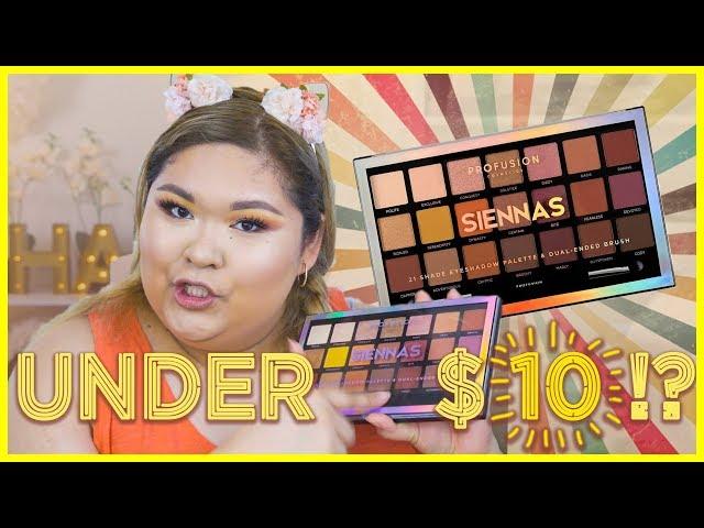 EYESHADOW PALETTE UNDER $10?! - NEW PROFUSION SIENNAS DEMO & REVIEW || JUST CHAB