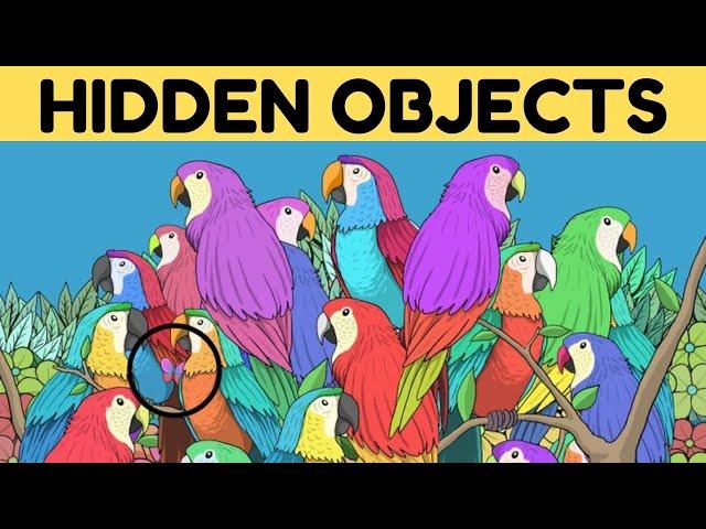 FIND THE HIDDEN OBJECTS IN THESE 10 IMAGES