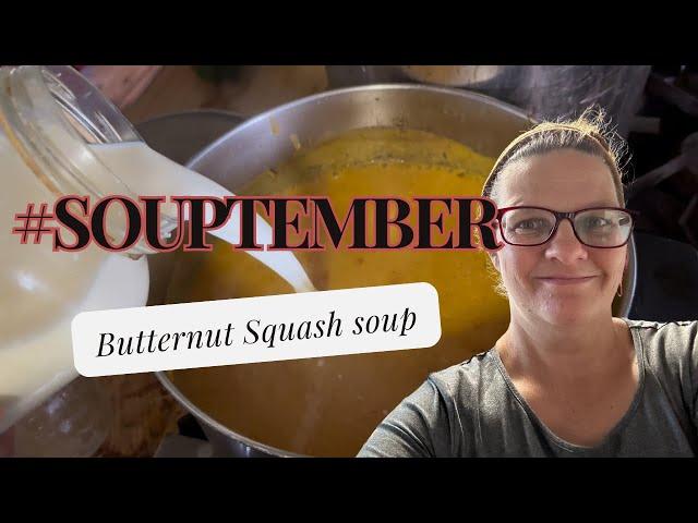 #souptember Creamy BUTTERNUT SQUASH soup