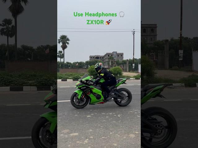 Kawasaki Zx10r with Arrow Exhaust  | Downshift Sound | #zx10r #shorts