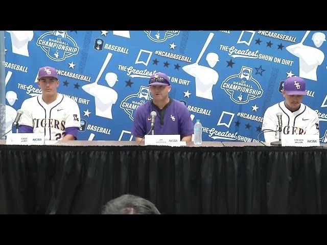 LSU Jay Johnson WIN over Wofford at Chapel Hill regional postgame