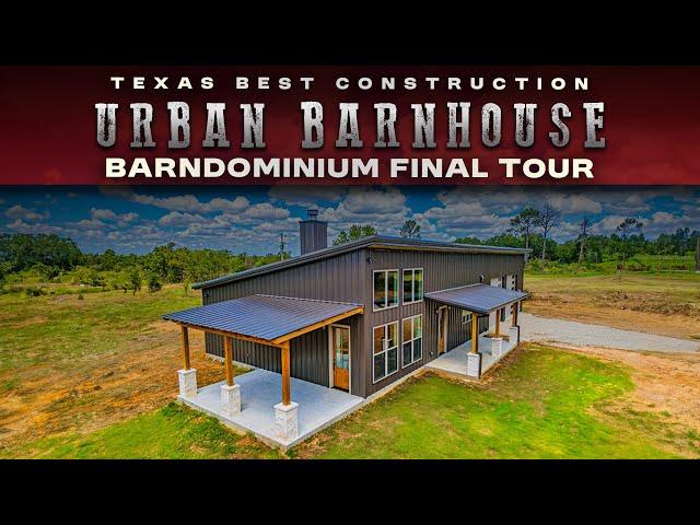 Urban Barn House Finished Barndominium Tour | Texas Best Construction