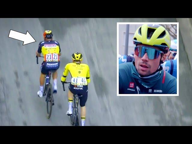 Remco Evenepoel CRAZY Attack Against Primoz Roglic | Paris-Nice 2024 Stage 1