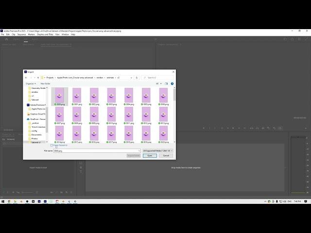 import image sequence into Adobe Premiere as a video (Fastest method 2023)