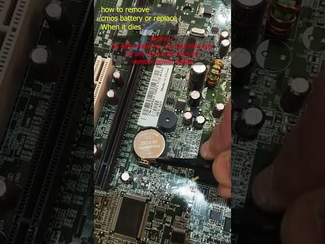 how to replace the cmos battery | how to remove died cmos battery | Optiplex 330 #shorts #shortvideo