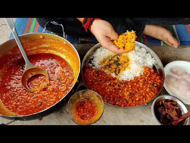 Pahadi Dal Chawal | Pahadi Gujjar Wali Dal Chawal Recipe