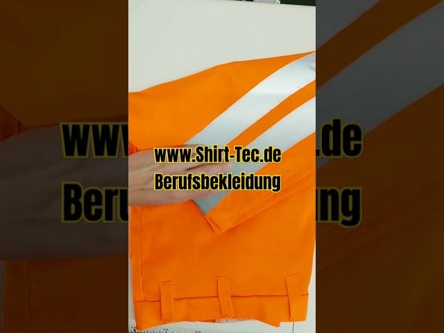 Warnschutz Hose Shorts Kurze Bundhose Arbeitshose neon Orange #heimwerker #kleidung #leute #shorts