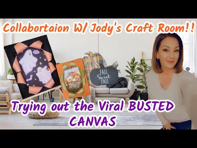 A Collaborative Masterpiece: Trying out the Viral Busted Canvas w/Jody's Craft Room