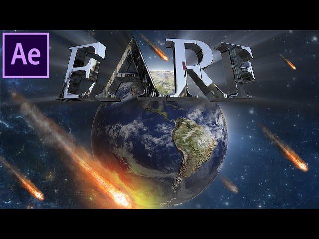 3D Earth With Rotating Text Tutorial In After Effects Element 3D